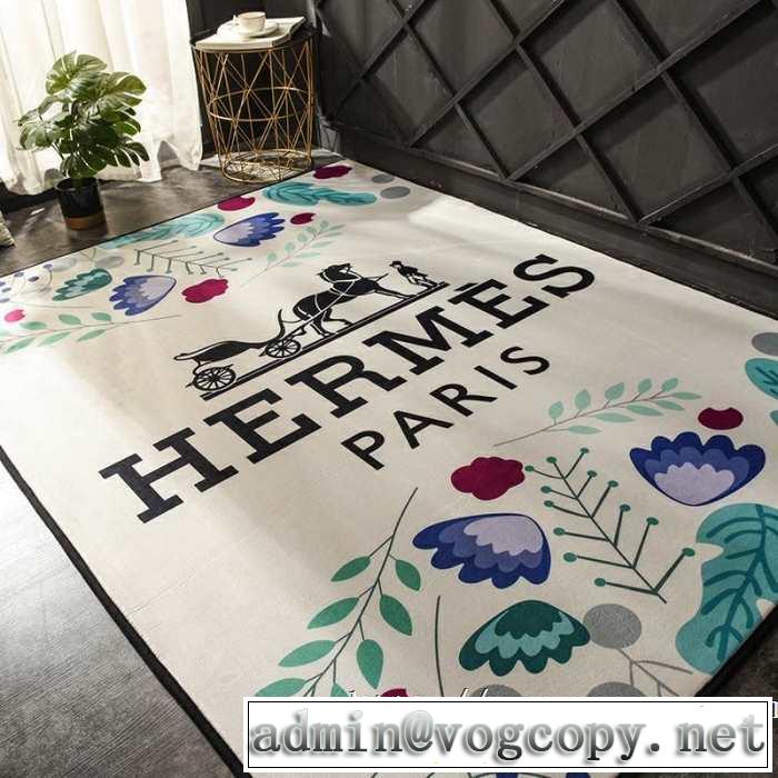 お部屋に合わせやすいスタイリッシュな魅力 エルメス 2019夏ファション新品 HERMES カーペット毛が出にくい仕上がり