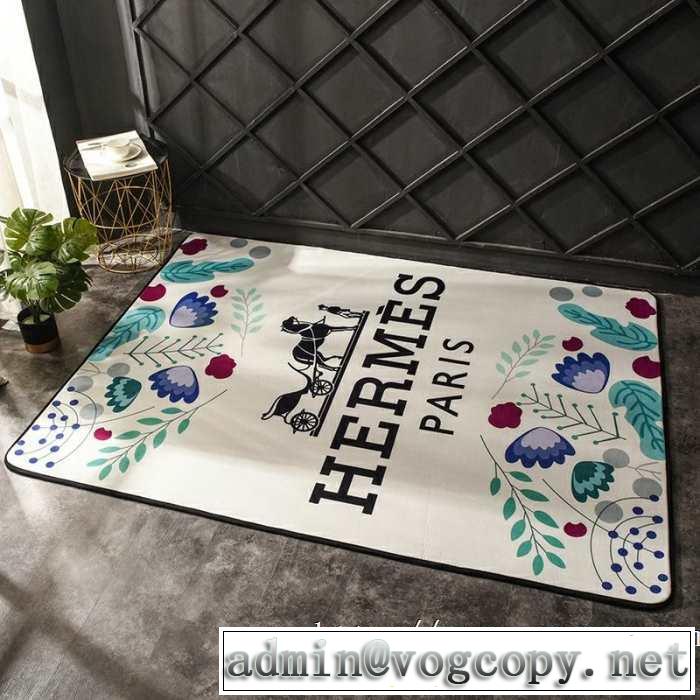 お部屋に合わせやすいスタイリッシュな魅力 エルメス 2019夏ファション新品 HERMES カーペット毛が出にくい仕上がり