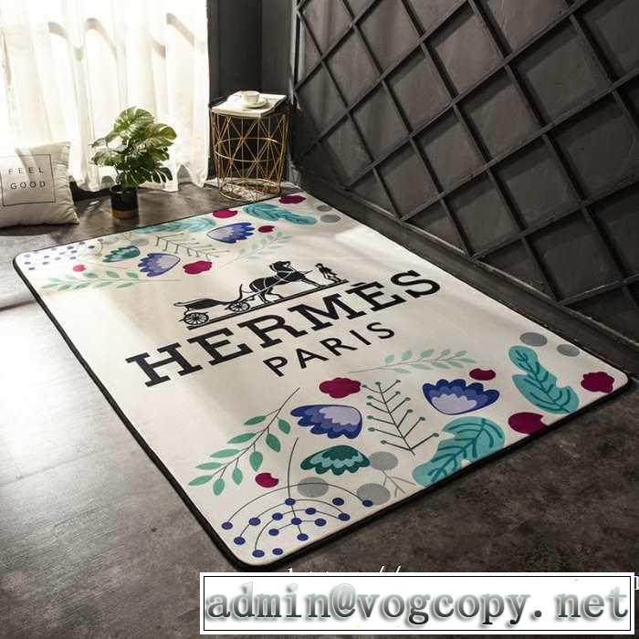 お部屋に合わせやすいスタイリッシュな魅力 エルメス 2019夏ファション新品 HERMES カーペット毛が出にくい仕上がり