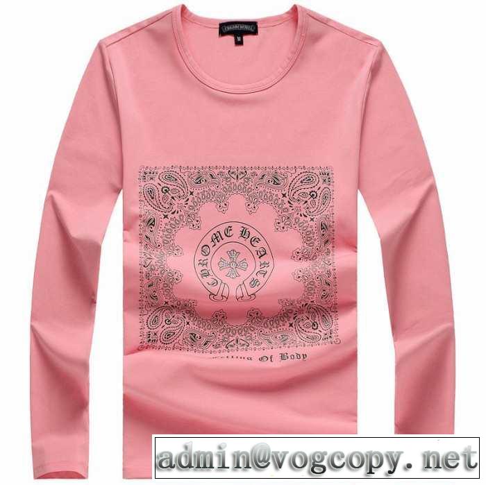 お洒落に魅せる 2014秋冬 chrome hearts クロムハーツ 長袖ポロシャツ 4色可選