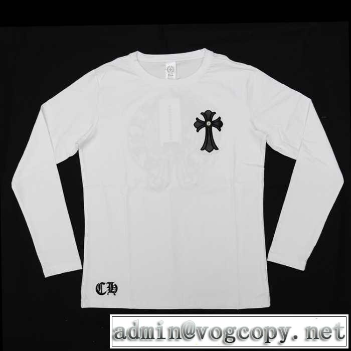 抜群の雰囲気が作れる! 2014秋冬 chrome hearts クロムハーツ 長袖 tシャツ