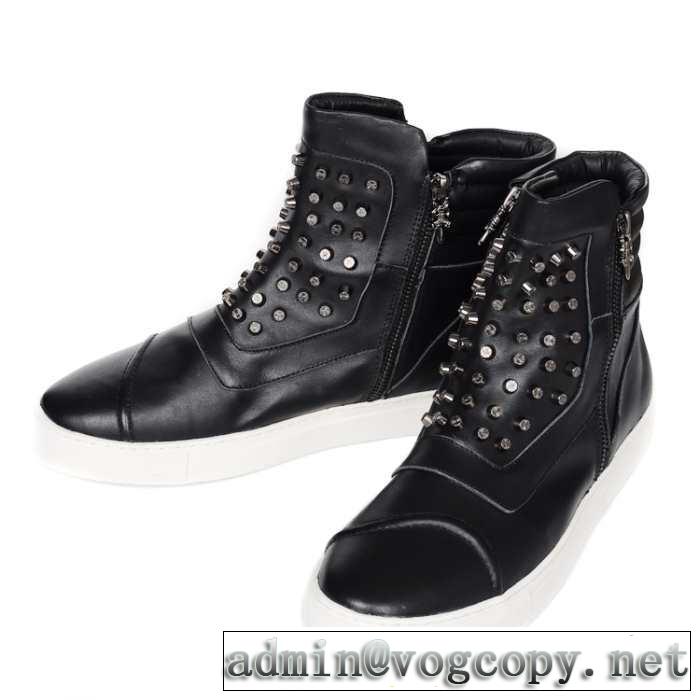 上質 2014秋冬 chrome hearts クロムハーツ ビジネスシューズ 