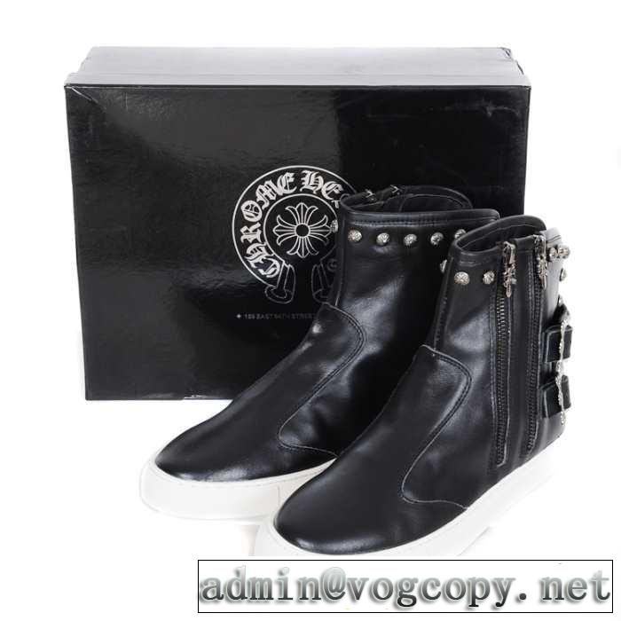 高級感演出 2014秋冬 chrome hearts クロムハーツ ショートブーツ