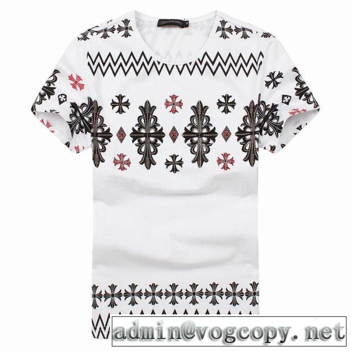 プレゼントに 2014春夏新作 chrome hearts クロムハーツ 半袖tシャツ 2色可選 613#