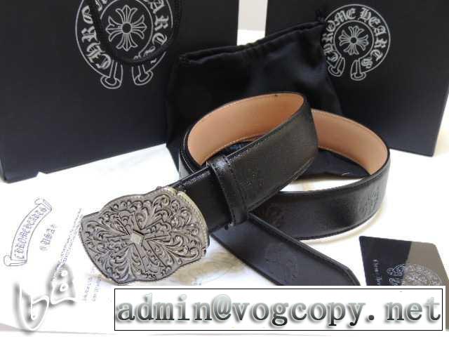 2014 一味違うケーブル編みが魅力満点 chrome hearts クロムハーツベルト 本革(牛皮)