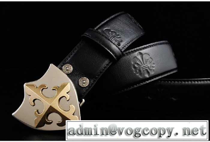 プレゼントに 2014 chrome hearts クロムハーツベルト 本革(牛皮)