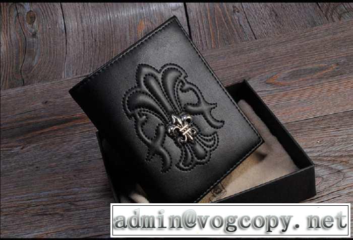 個性派2014春夏CHROME hearts クロムハーツ 財布 本革 最高ランク kl-q1899787577 ブラック
