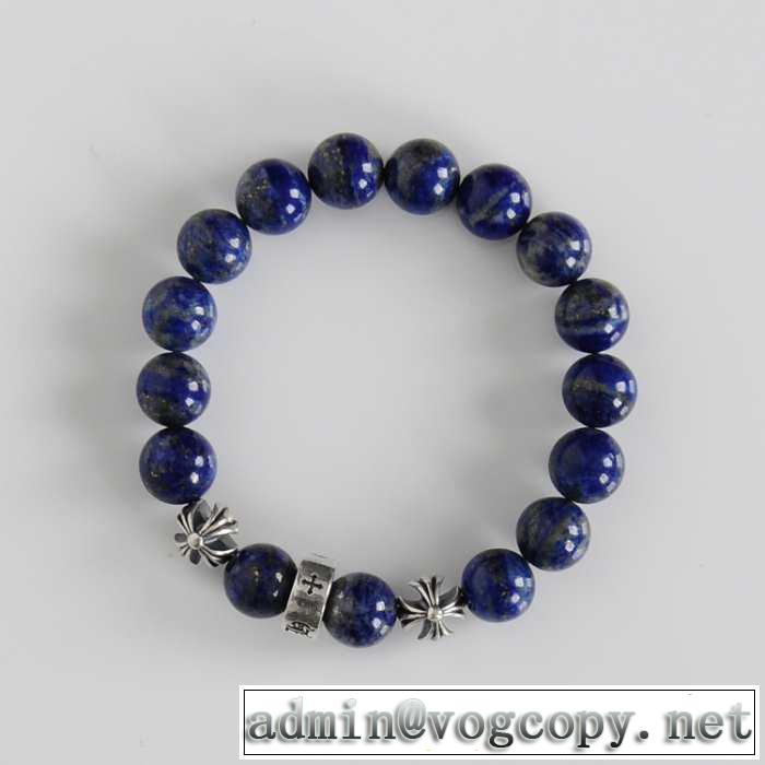 新入荷2014CHROME hearts クロムハーツ 春夏シルバー925 ビーズブレスレット天然石