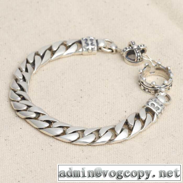 プレゼントに 2014春夏 chrome hearts クロムハーツシルバー925 ブレスレット