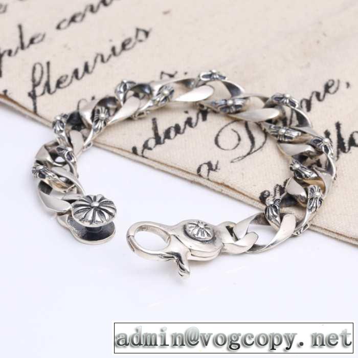 人気が爆発 2014春夏 chrome hearts クロムハーツシルバー925 ブレスレット