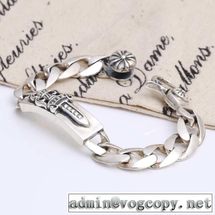 首胸ロゴ 2014春夏 chrome hearts クロムハーツシルバー925 ブレスレット
