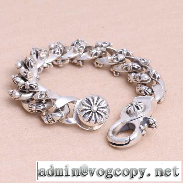 2014春夏 chrome hearts クロムハーツ ～希少 シルバー925 ブレスレット 