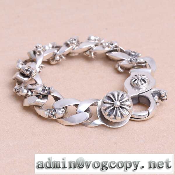 2014春夏SALE開催 chrome hearts クロムハーツシルバー925 ブレスレット