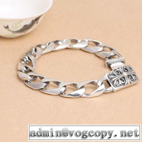 2014春夏大人のおしゃれに chrome hearts クロムハーツ シルバー925 ブレスレット