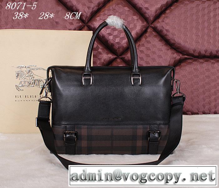 BURBERRY バーバリー 2014 sale開催 メンズ用ショルダーベルト付 ハンドバッグ8071-5
