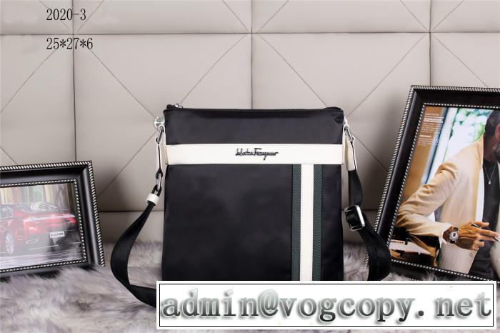 FERRAGAMO サルヴァトーレフェラガモ 2014 ～希少 メンズ用 斜め掛けバッグ 2020-1