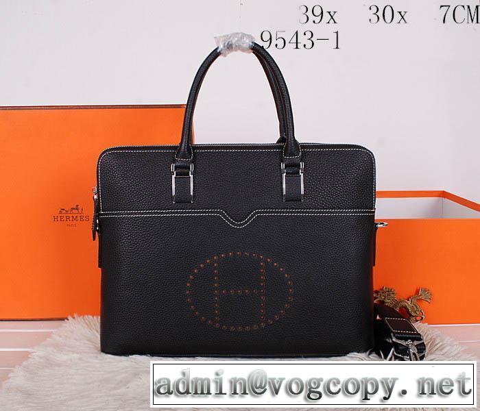 2014 首胸ロゴ hermes エルメス メンズ用 手持ち&ショルダー掛け 9543-1