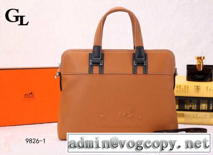 2014 高級感演出 hermes エルメス メンズ用 手持ち&ショルダー掛け 9826-1