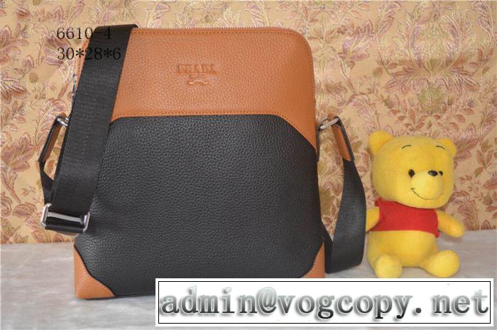 2014秋冬 格安！ prada プラダ メンズ用 ショルダーバッグ 6610-4