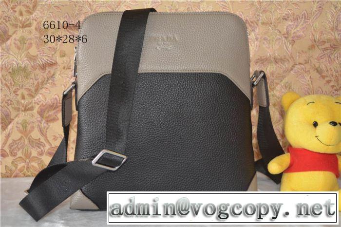 2014秋冬 新入荷 prada プラダ メンズ用 ショルダーバッグ 6610-4