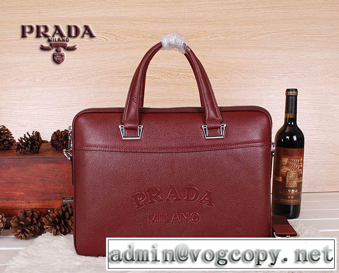 2014秋冬 美品！ prada プラダ メンズ用 手持ち&ショルダー掛け 8024-1