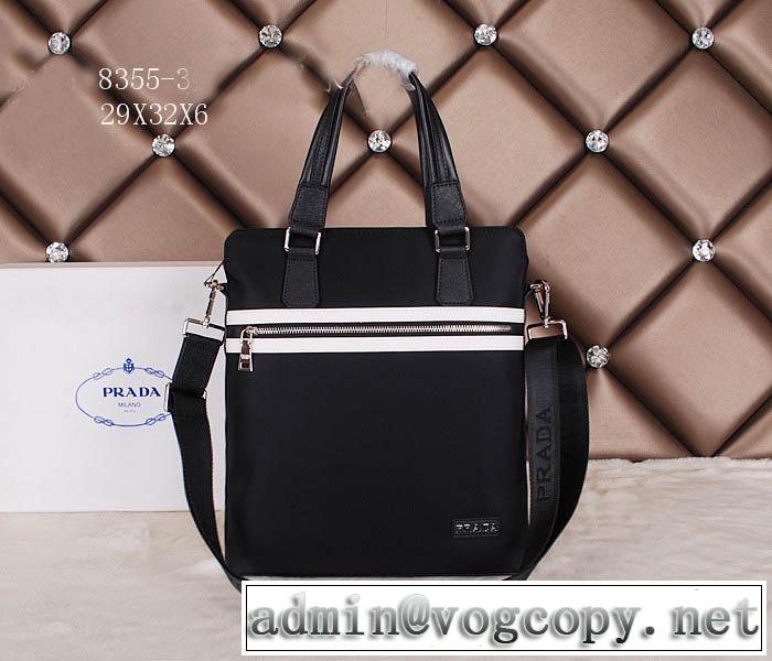 2014 ◆モデル愛用◆ prada プラダ メンズ用 手持ち&ショルダー掛け 8355-3