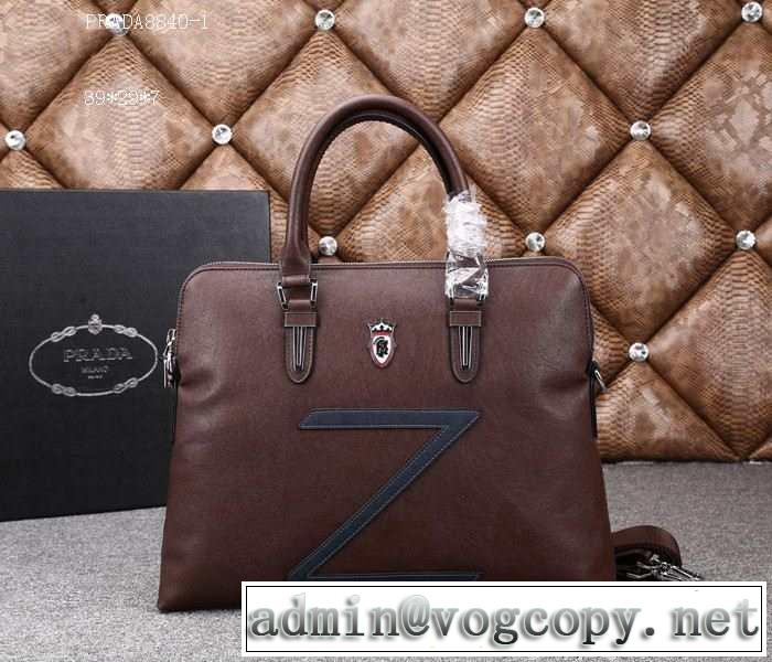 PRADA プラダ 2014 個性派 メンズ用 手持ち&ショルダー掛け 8840-1