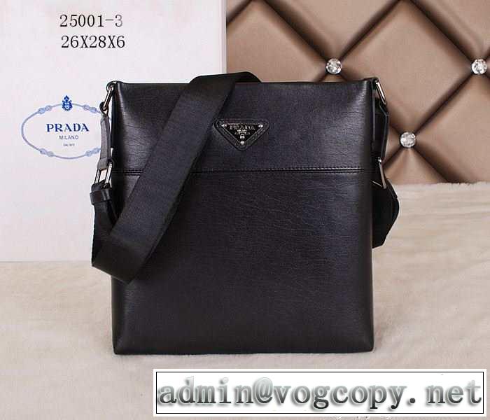 PRADA プラダ 首胸ロゴ 2014 メンズ用 ショルダーバッグ 25001-3