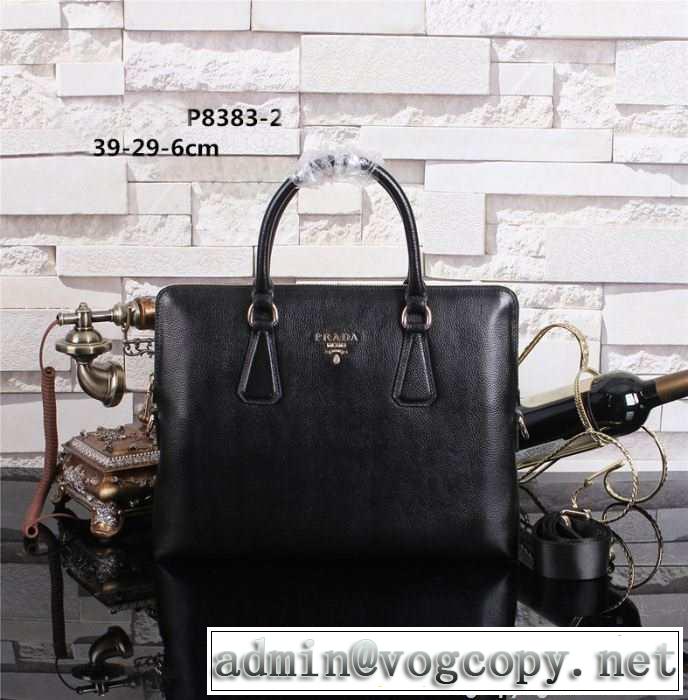 2014 高級感演出 prada プラダ メンズ用 手持ち&ショルダー掛け p8383-2