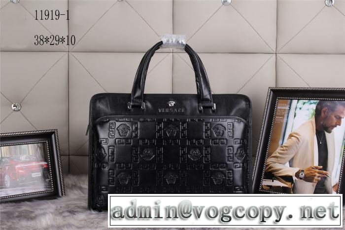 VERSACE ヴェルサーチ 2014 メンズ用 気軽に持てる ビジネスバッグ 11919-1