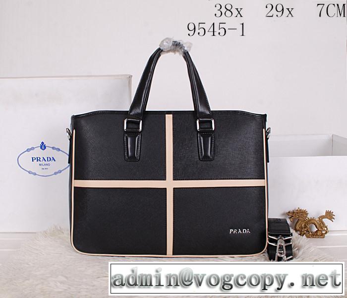 PRADA プラダ 2014 超レア メンズ用 手持ち&ショルダー掛け 9545-1