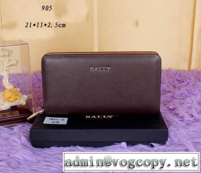 BALLY バリー 2014 大特価 光沢感 財布メンズ ファスナー開閉 905-1