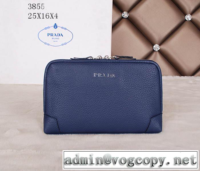 PRADA プラダ 人気商品 2014 ファスナー開閉 財布メンズ 3855