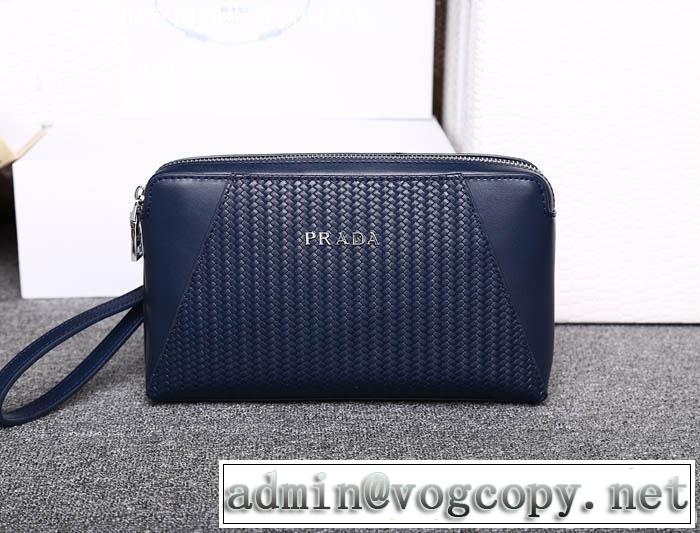 PRADA プラダ 存在感◎ 2014 ファスナー開閉 財布メンズ 012-1