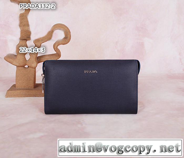 PRADA プラダ 売れ筋のいい 2014 ファスナー開閉 財布メンズ 332-2