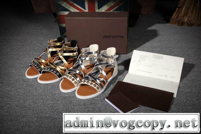 高級感溢れるデザイン 2014春夏 louis vuitton ルイ ヴィトン サンダル 2色可選
