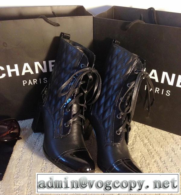 秋冬 2014 CH CH 人気商品 太ヒール ブーツ レディース 2色可選