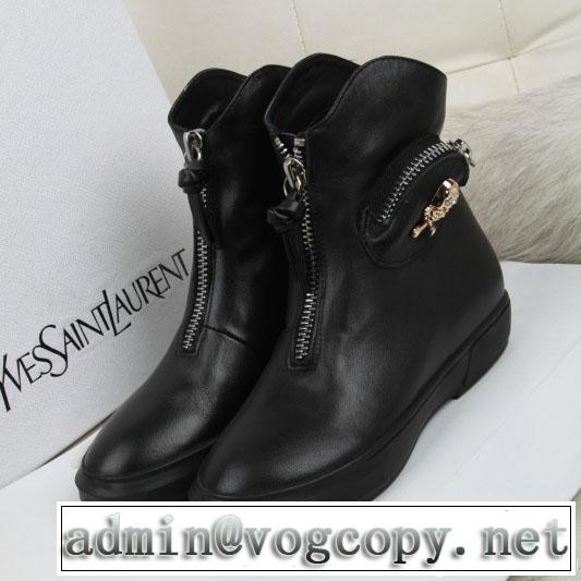 alexander mcqueen アレキサンダー マックイーン 2014 秋冬 安定感のある ブーツ レディース 2色可選