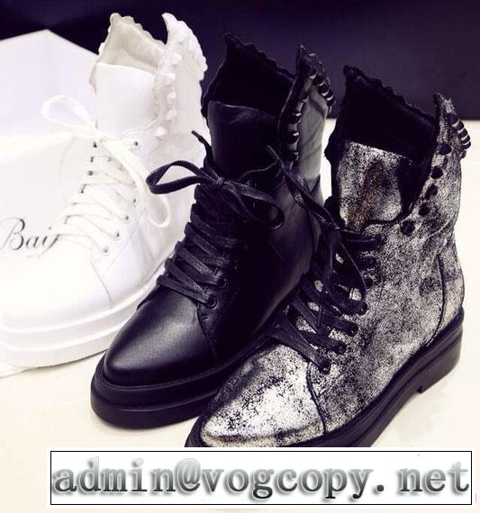 alexander mcqueen アレキサンダー マックイーン 2014 新品 安定感のある ブーツ 3色可選