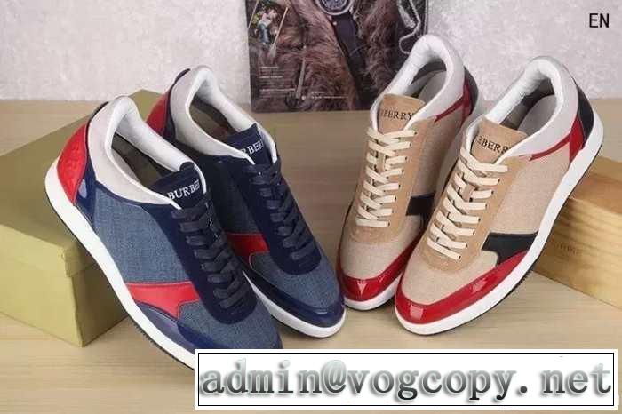 2014春夏 burberry バーバリー 美品！ スニーカー 2色可選
