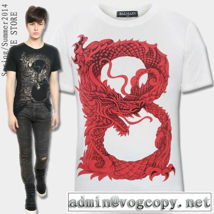 吸汗速乾2014春夏新作 balmain バルマン 半袖tシャツ