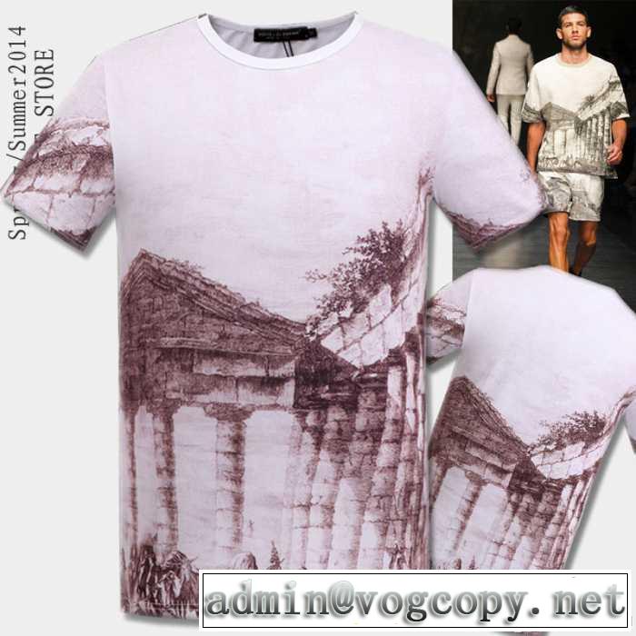 めちゃくちゃお得 2014春夏新作 dolce&gabbana ドルチェ＆ガッバーナ 半袖tシャツ