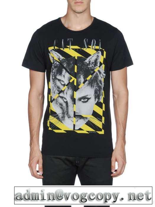 2014春夏 個性派 diesel ディーゼル 半袖 tシャツ 2色可選