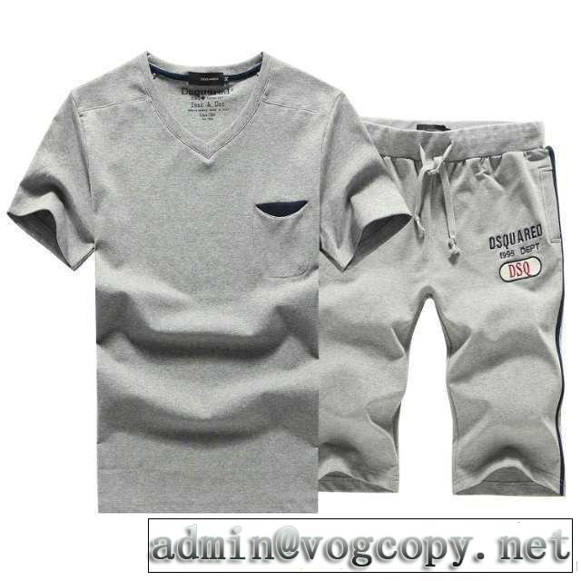 大人気☆NEW!!2014春夏 ディースクエアード 半袖 tシャツ セットアップ上下