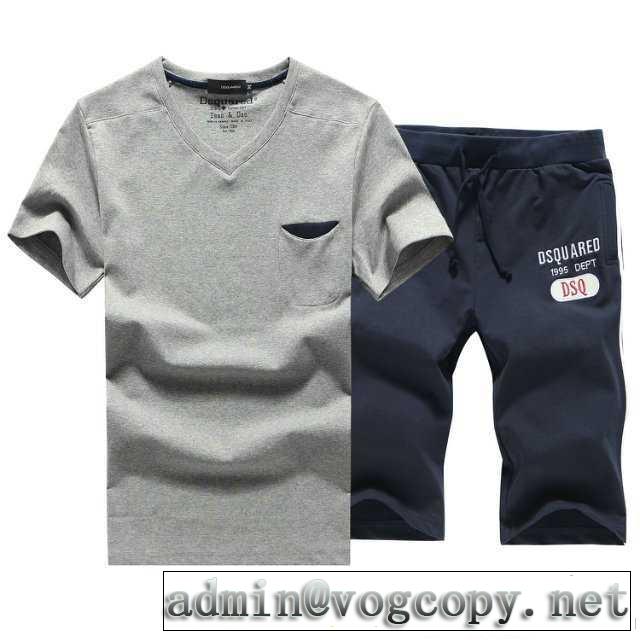 ディースクエアード2014春夏 大人気☆new!! 半袖 tシャツ セットアップ上下