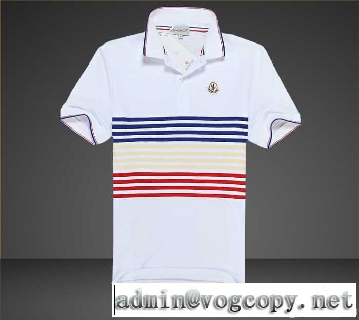 2014春夏 モンクレール 人気が爆発 開襟/ polo領 半袖 Tシャツ