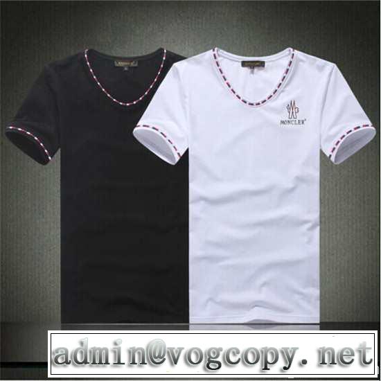 2014春夏 高級感溢れるデザイン moncler モンクレール 半袖 tシャツ 2色可選
