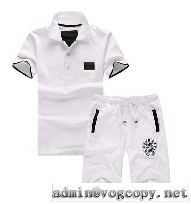 2014春夏 sale!今季フィリッププレイン 半袖 tシャツ セットアップ上下