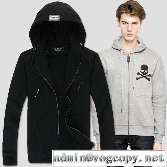 2014春夏 人気商品 philipp plein フィリッププレイン フード付 長袖 tシャツ 3色可選 4816a