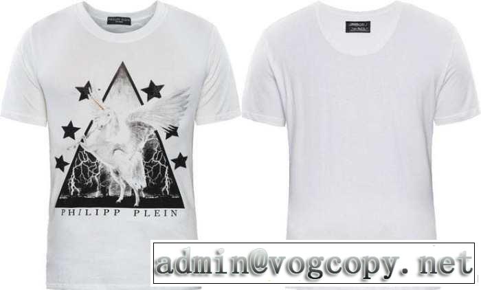 格安！2014春夏 philipp plein フィリッププレイン 半袖tシャツ ラウンドネック5494a